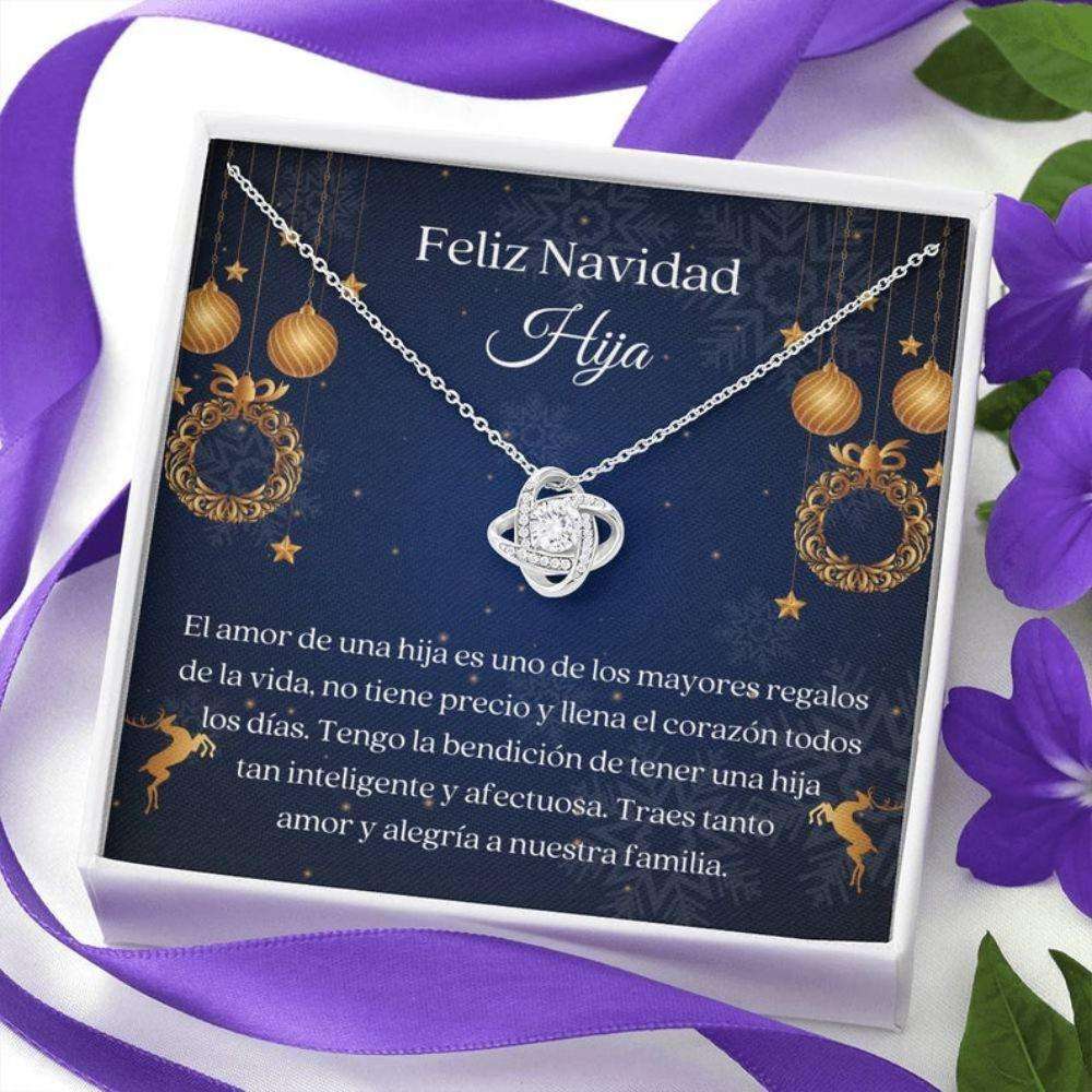 Stepdaughter Necklace, Hija Collar Navidad “ Dulce Regalo Hija “ Spanish Christmas Gift “ Latina Daughter Gift “ Amor Para Hija Gifts For Daughter Rakva