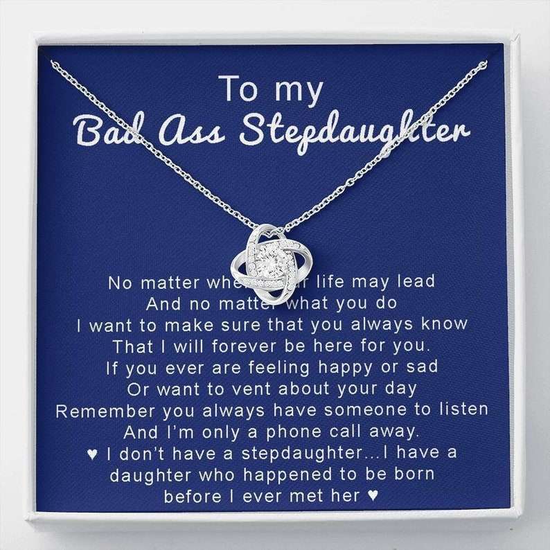 Stepdaughter Necklace, Step Daughter Gift, Gift For Step Daughter, Step Daughter Gift From Stepmom, Bonus Daughter Gift Necklace Dughter's Day Rakva