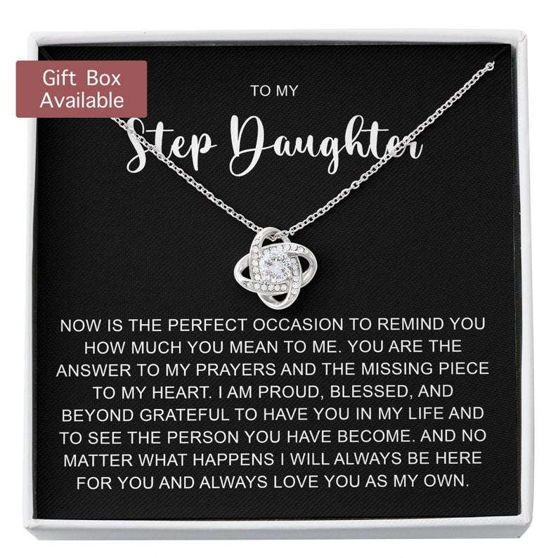 Stepdaughter Necklace, Step Daughter Gift, Step Daughter Gift From Step Mom, Step Daughter Gift From Step Dad, Bonus Daughter Gift Dughter's Day Rakva