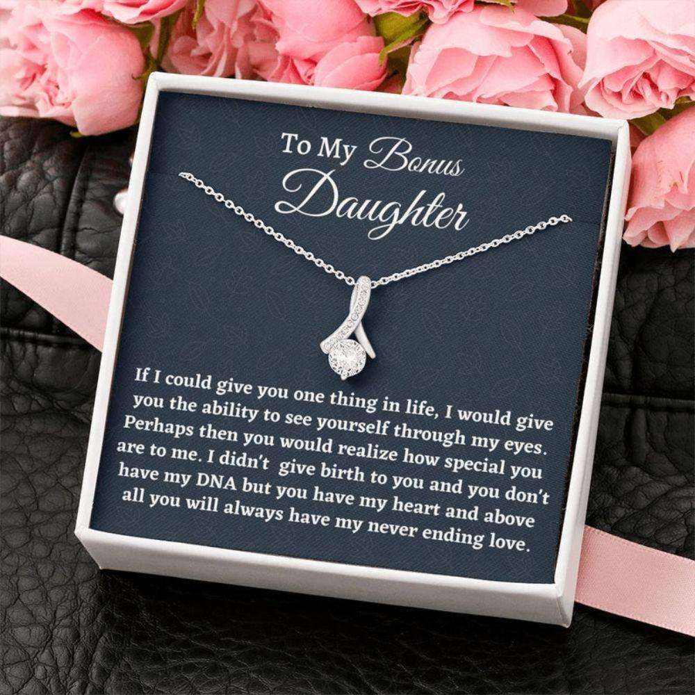 Stepdaughter Necklace, Stepdaughter Gift, Bonus Daughter Gift, Necklace For Stepmom Present For Stepdaughter Daughter In Law Dughter's Day Rakva