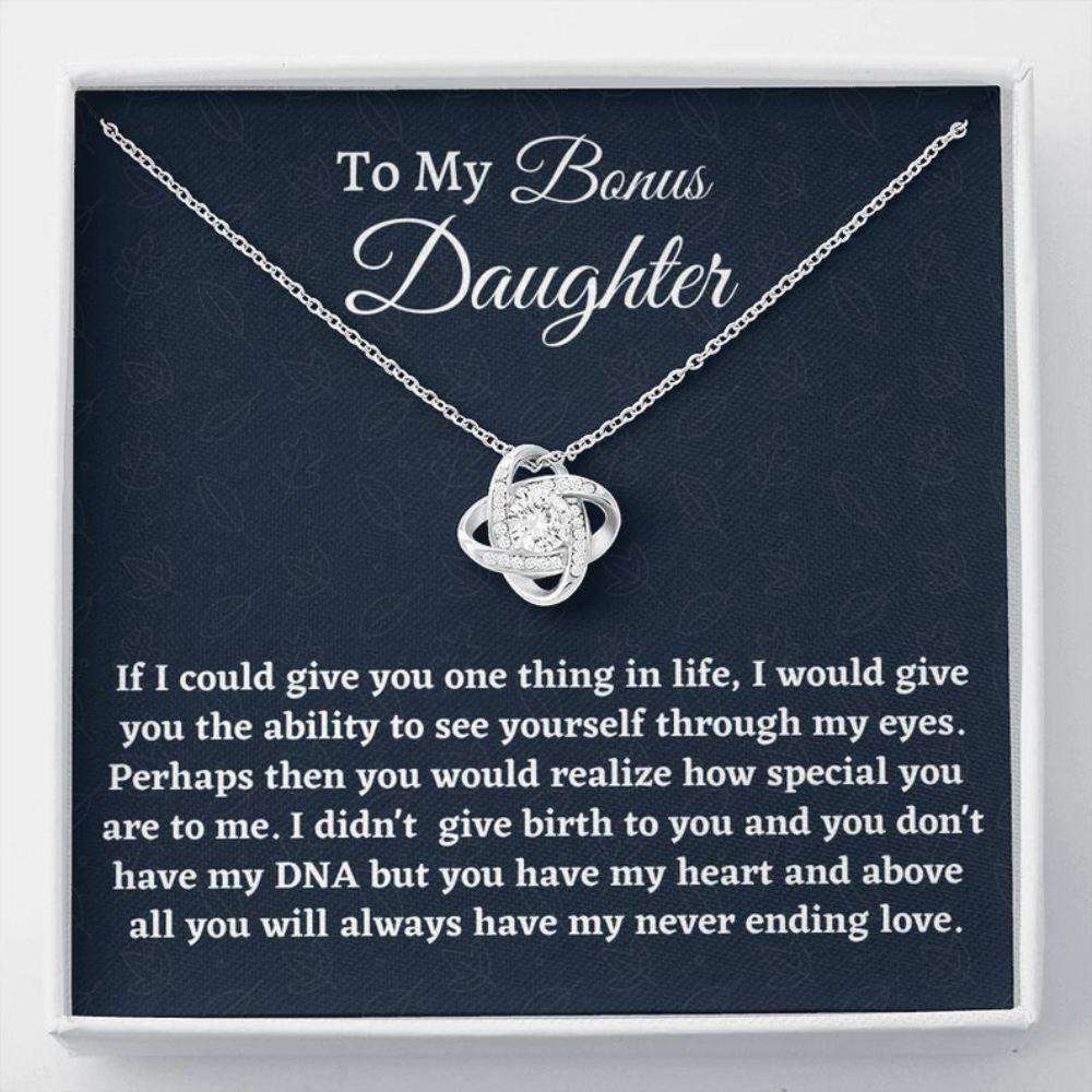 Stepdaughter Necklace, Stepdaughter Gift, Bonus Daughter Gift, Necklace For Stepmom Present For Stepdaughter Daughter In Law Dughter's Day Rakva