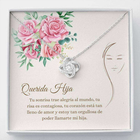 Stepdaughter Necklace, Sweet Hija Necklace “ Spanish Daughter Gift “ Cards For Hija “ Sentimental Necklace “ Love For Hija Gifts For Daughter Rakva