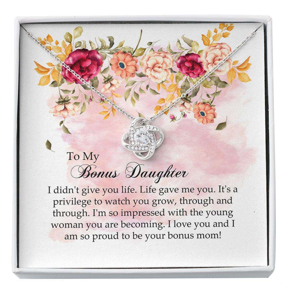 Stepdaughter Necklace, To My Beautiful Bonus Daughter Of The Groom Gift Necklace Stepdaughter Gift Stepdaughter Gifts For Daughter Rakva