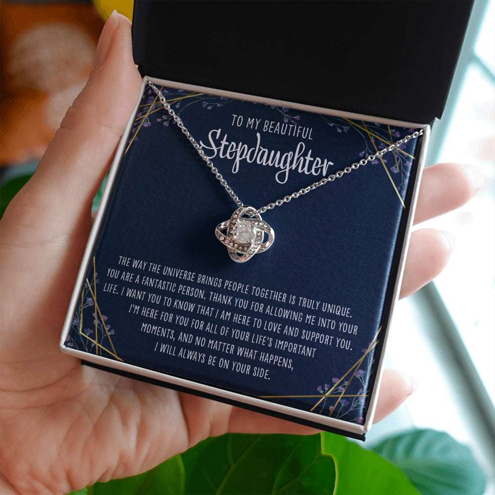 Stepdaughter Necklace, To My Beautiful Stepdaughter Necklace, Present For Stepchild From Step Mom Or Stepfather Gifts For Daughter Rakva