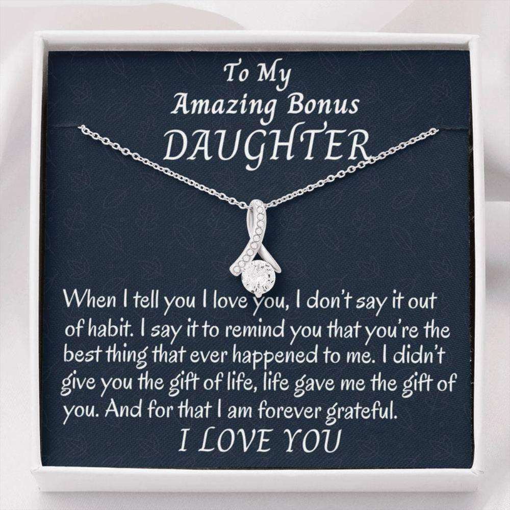 Stepdaughter Necklace, To My Bonus Daughter Beautiful Necklace, Stepdaughter Gift, Gift For Bonus Daughter, Daughter In Law Dughter's Day Rakva