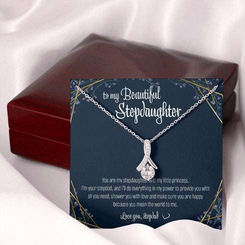 Stepdaughter Necklace, To Stepdaughter Gift Alluring Necklace To My Beautiful Step Daughter Thoughtful Sentimental Present Gifts For Daughter Rakva