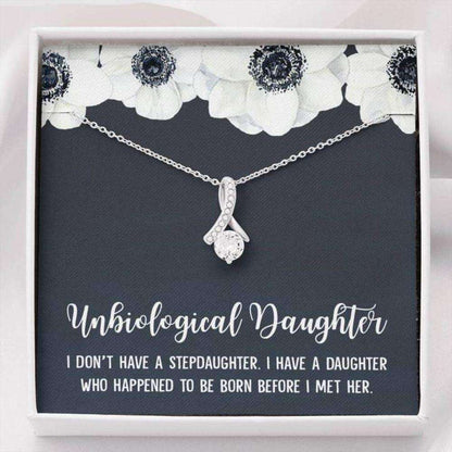 Stepdaughter Necklace, Unbiological Daughter Bonus Daughter Necklace Gifts Dughter's Day Rakva