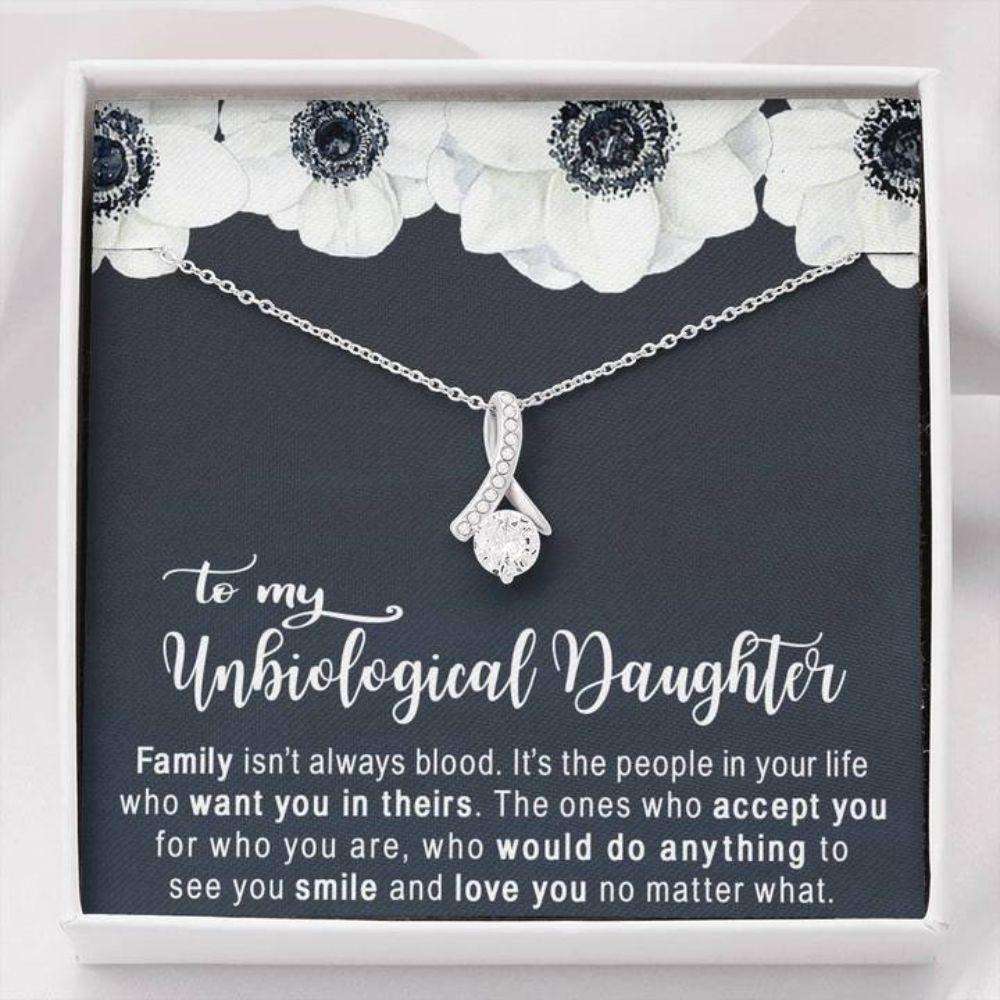 Stepdaughter Necklace, Unbiological Daughter Bonus Daughter Necklace Gifts Dughter's Day Rakva