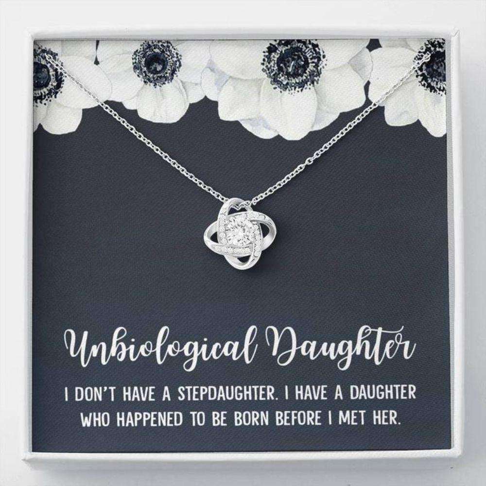 Stepdaughter Necklace, Unbiological Daughter Bonus Daughter Stepdaughter Gift Dughter's Day Rakva