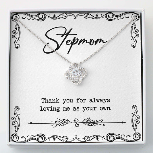 Stepmom Necklace, Bonus Bonus To My Stepmom Thank You Mom Necklace “ Step Mom Gift Mother Day Necklace V2 Gifts for Mother (Mom) Rakva