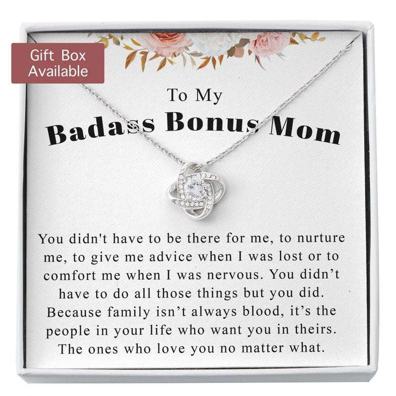 Stepmom Necklace, Bonus Mom Gift, Bonus Mom Necklace, Step Mom Gift, Bonus Mom Mother’S Day Necklace Gift Rakva