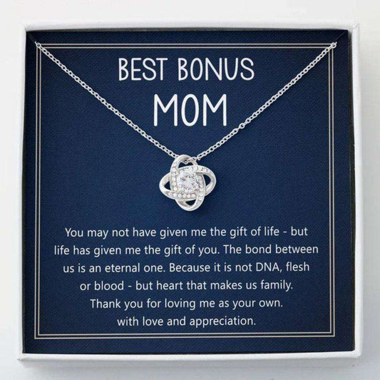 Stepmom Necklace, Bonus Mom Gift For Step Mother, Best Bonus Mom Necklace, Step Mom Gift For Stepmom Necklace Gifts for Mother (Mom) Rakva