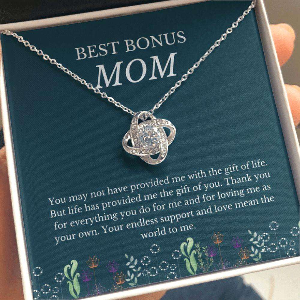 Stepmom Necklace, Bonus Mom Gift For Step Mother Gift From Bride, Step Mom Gift For Stepmom Necklace, Step Mom Wedding Gift Gifts for Mother (Mom) Rakva