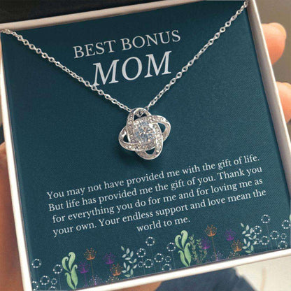 Stepmom Necklace, Bonus Mom Gift For Step Mother Gift From Bride, Step Mom Gift For Stepmom Necklace, Step Mom Wedding Gift Gifts for Mother (Mom) Rakva