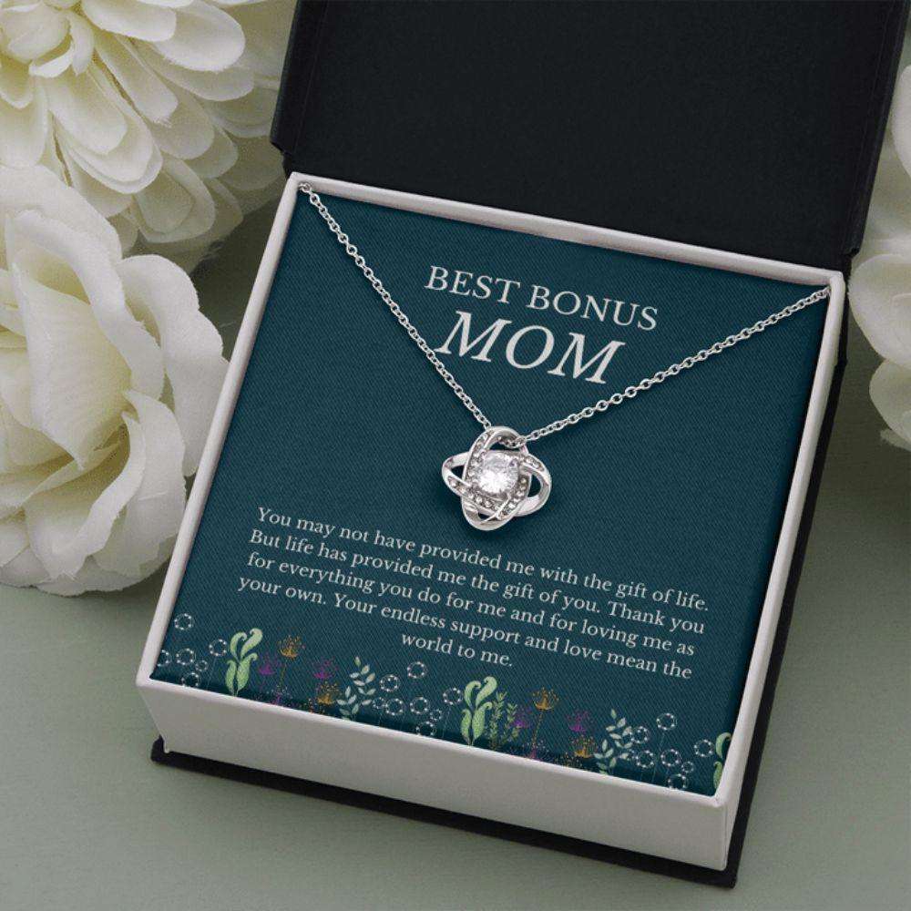 Stepmom Necklace, Bonus Mom Gift For Step Mother Gift From Bride, Step Mom Gift For Stepmom Necklace, Step Mom Wedding Gift Gifts for Mother (Mom) Rakva