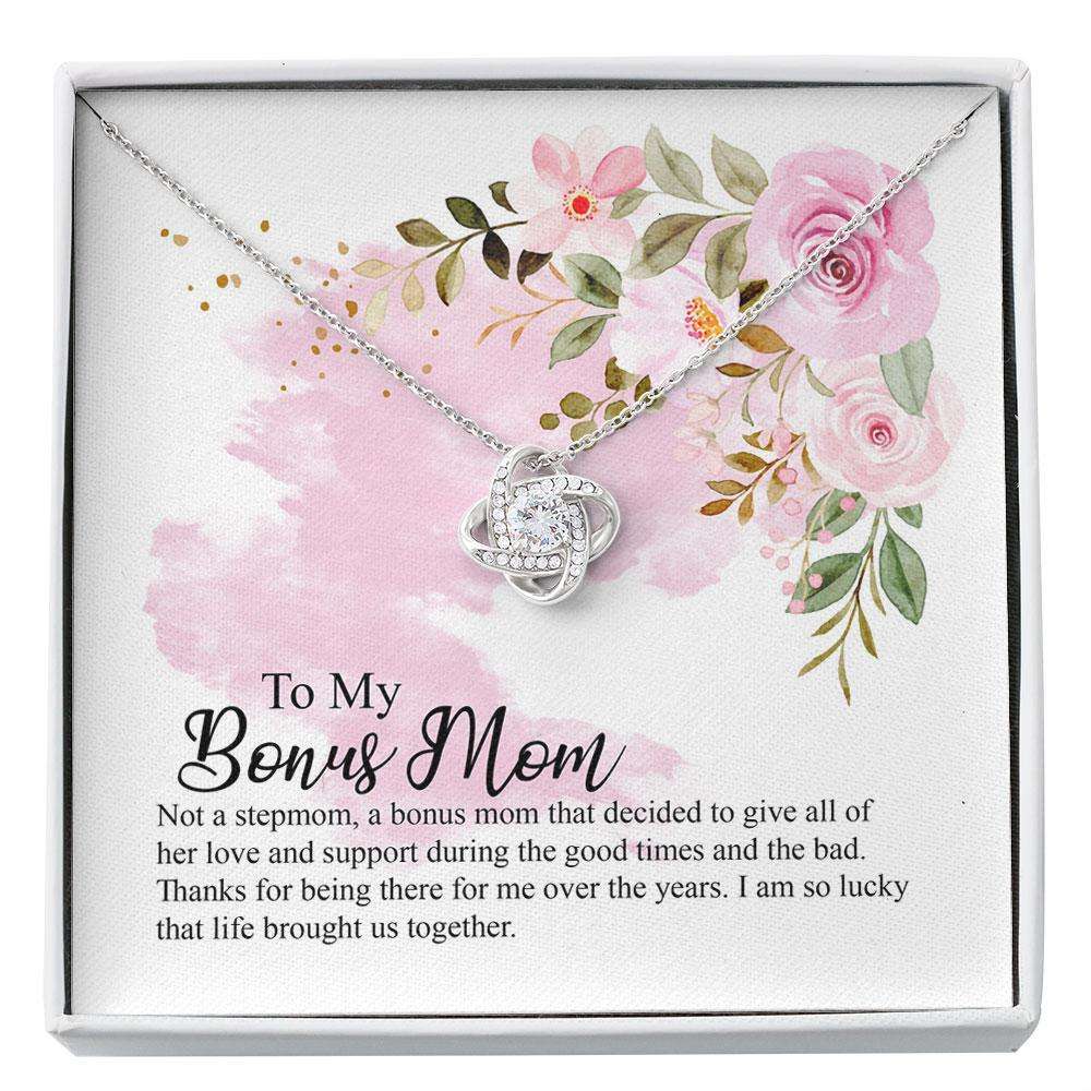 Stepmom Necklace, Bonus Mom Necklace Best Stepmom Giftbling Necklace Bonus Mom Quotesbonus Mom Christmas Custom Necklace Gifts for Mother (Mom) Rakva