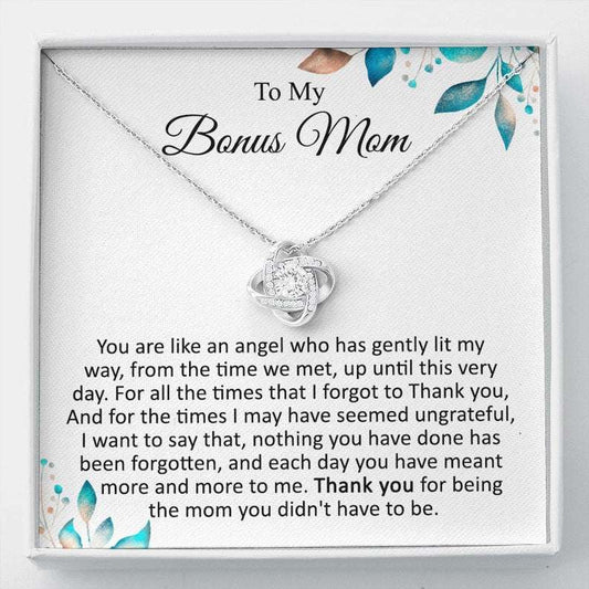 Stepmom Necklace, Bonus Mom Necklace, Bonus Mom Gift For Christmas, Birthday & Mother’S Day | Step Mom Card From Daughter / Son, Step Mom Wedding Gift Gifts For Daughter Rakva