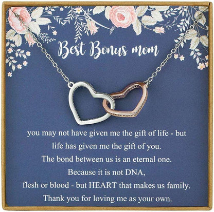 Stepmom Necklace, Bonus Mom Necklace, Mother In Law Gifts, Stepmother Gifts, Necklace For Stepmother Gifts for Mother (Mom) Rakva