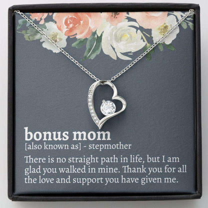 Stepmom Necklace, Bonus Mom Necklace, Unbiological Mom Gift, Stepmom Wedding Gifts for Mother (Mom) Rakva