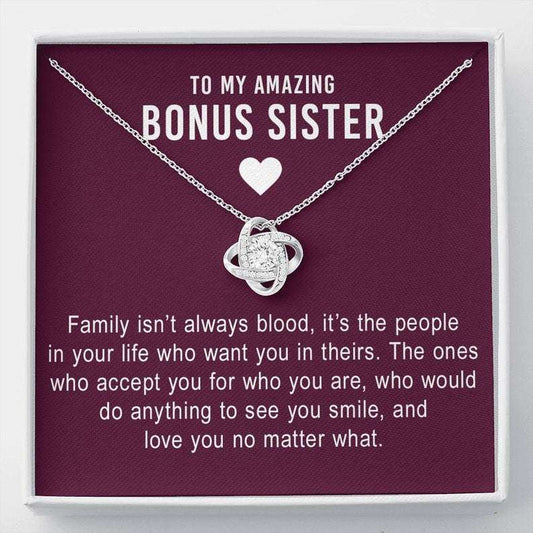 Stepmom Necklace, Bonus Sister Gift Necklace, Step Sister Necklace, Sister In Law Gift, Sister Of The Groom Gift, Gift For Step Sister Rakva