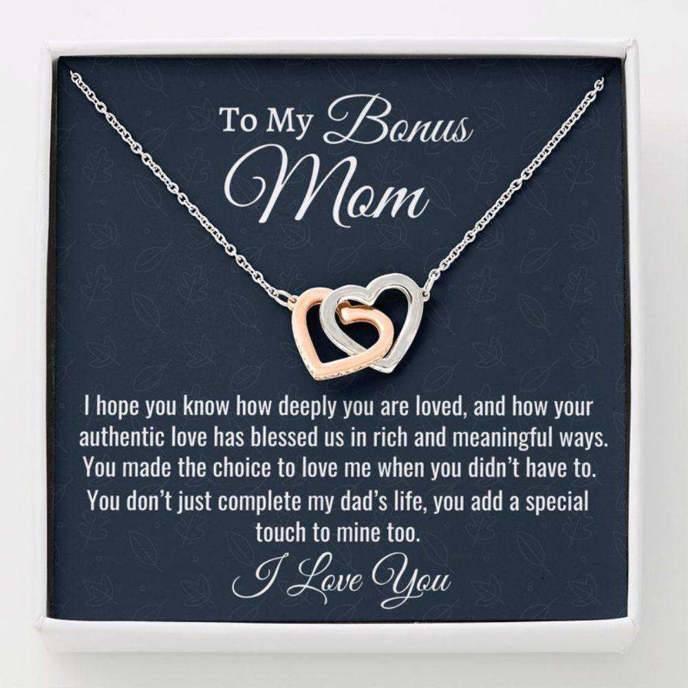 Stepmom Necklace, Gift For Bonus Mom, Stepmom Gift, Necklace Birthday Gift For Stepmom From Stepdaughter Stepson Gifts For Daughter Rakva