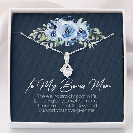 Stepmom Necklace, Gift For Stepmom “ Bonus Mom Necklace Gift Box “ Alluring Necklace Gifts for Mother (Mom) Rakva