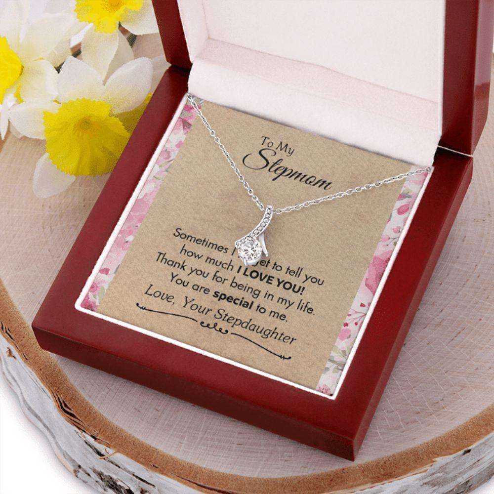 Stepmom Necklace, Gift For Stepmom From Stepdaughter, You Are Special To Me Alluring Necklace Gifts For Daughter Rakva