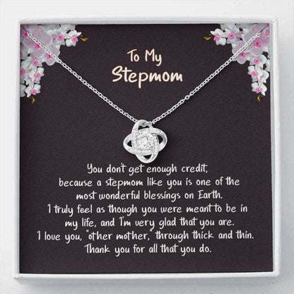 Stepmom Necklace, Gift For Stepmom, Stepmother “ My Wonderful Blessing “ Knot Necklace Gifts for Mother (Mom) Rakva