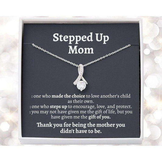 Stepmom Necklace, Meaningful Stepmom Gift, Stepmom Birthday Necklace, Thank You Stepmom, Bonus Mom Necklace, Unbiological Mom Gift Gifts for Mother (Mom) Rakva