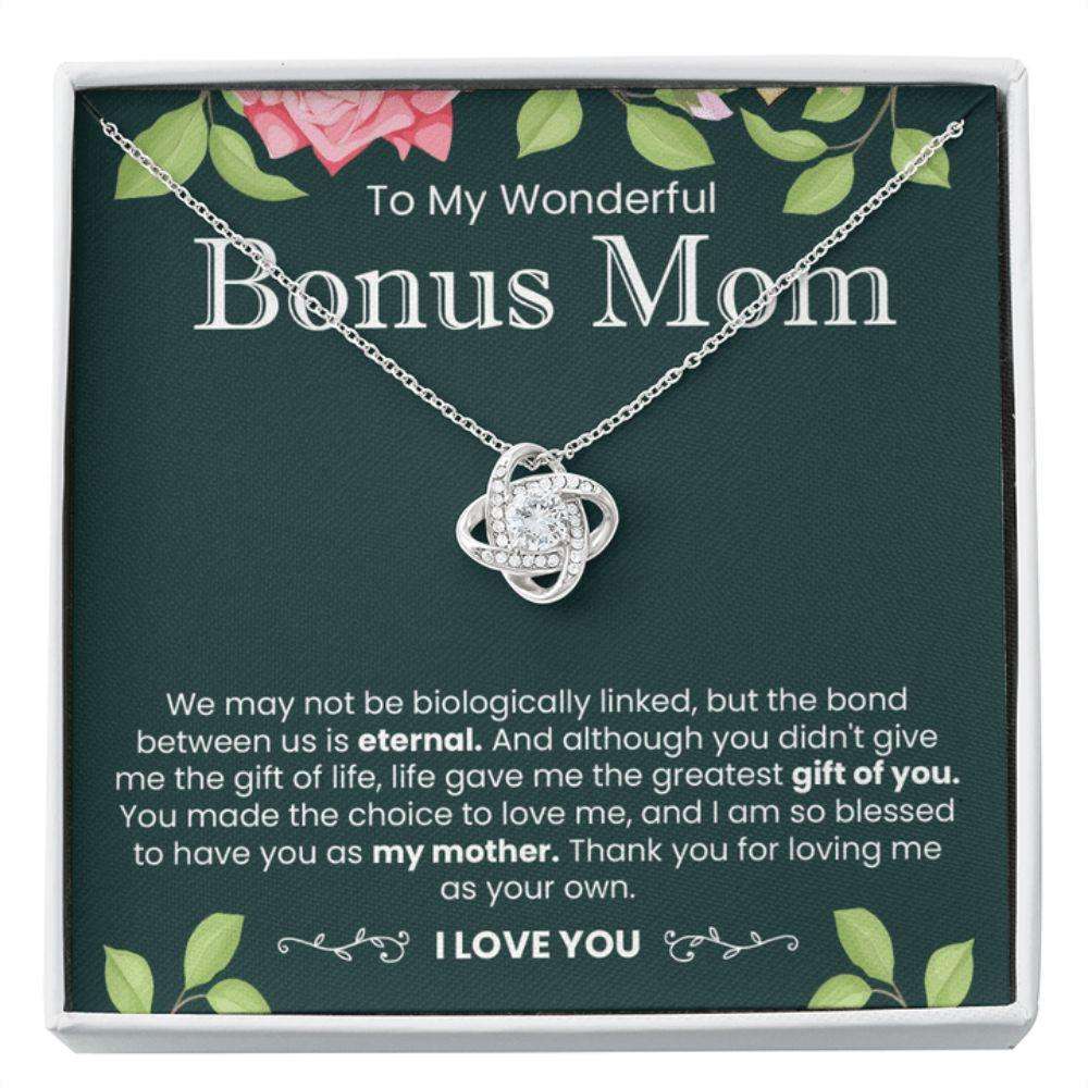 Stepmom Necklace, Mothers Day Necklace Step Mom Gift, Bonus Mom, Stepmom, Foster Mom, Step Mom Mothers Day Necklace Gifts for Mother (Mom) Rakva