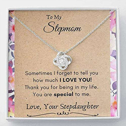 Stepmom Necklace, Necklace Gift For Stepmom From Stepdaugter- Stepmother Bonus Mom Necklace Gifts for Mother (Mom) Rakva