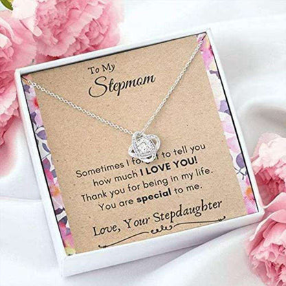 Stepmom Necklace, Necklace Gift For Stepmom From Stepdaugter- Stepmother Bonus Mom Necklace Gifts for Mother (Mom) Rakva