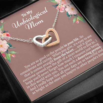 Stepmom Necklace, Sentimental Unbiological Mom Gifts, Gift For Best Friends Mom, Gift For Someone Like A Mom, Unbiological Mother Gifts for Mother (Mom) Rakva