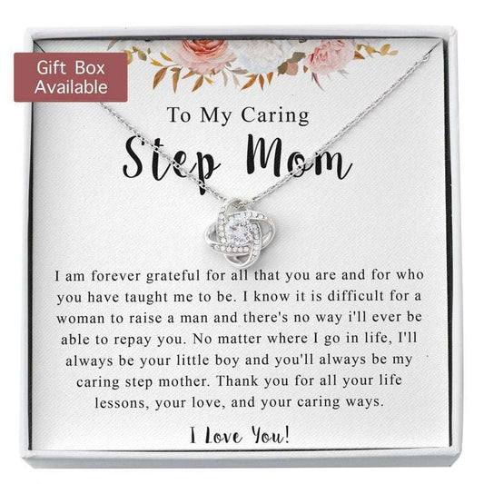 Stepmom Necklace, Step Mom Gift From Son, Gift From Step Son, Step Mom Birthday Necklace Gift, Step Mom Gift Necklace Rakva