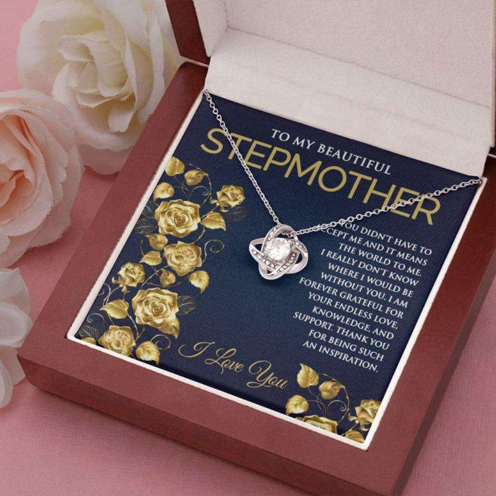 Stepmom Necklace, Stepmom Birthday Necklace, Gift For Bonus Mom, Thoughtful Gift, Meaningful Message Card V1 Gifts for Mother (Mom) Rakva