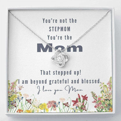 Stepmom Necklace, Stepmom Gift Mother’S Day Necklace, Bonus Mom, Unbiological Mom, Stepmother, Foster Mom Gifts for Mother (Mom) Rakva