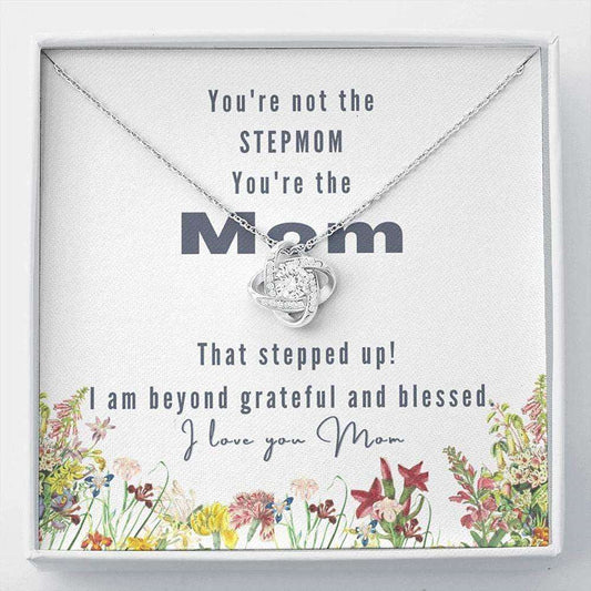 Stepmom Necklace, Stepmom Gift Mother’S Day Necklace, Bonus Mom, Unbiological Mom, Stepmother, Foster Mom Gifts for Mother (Mom) Rakva