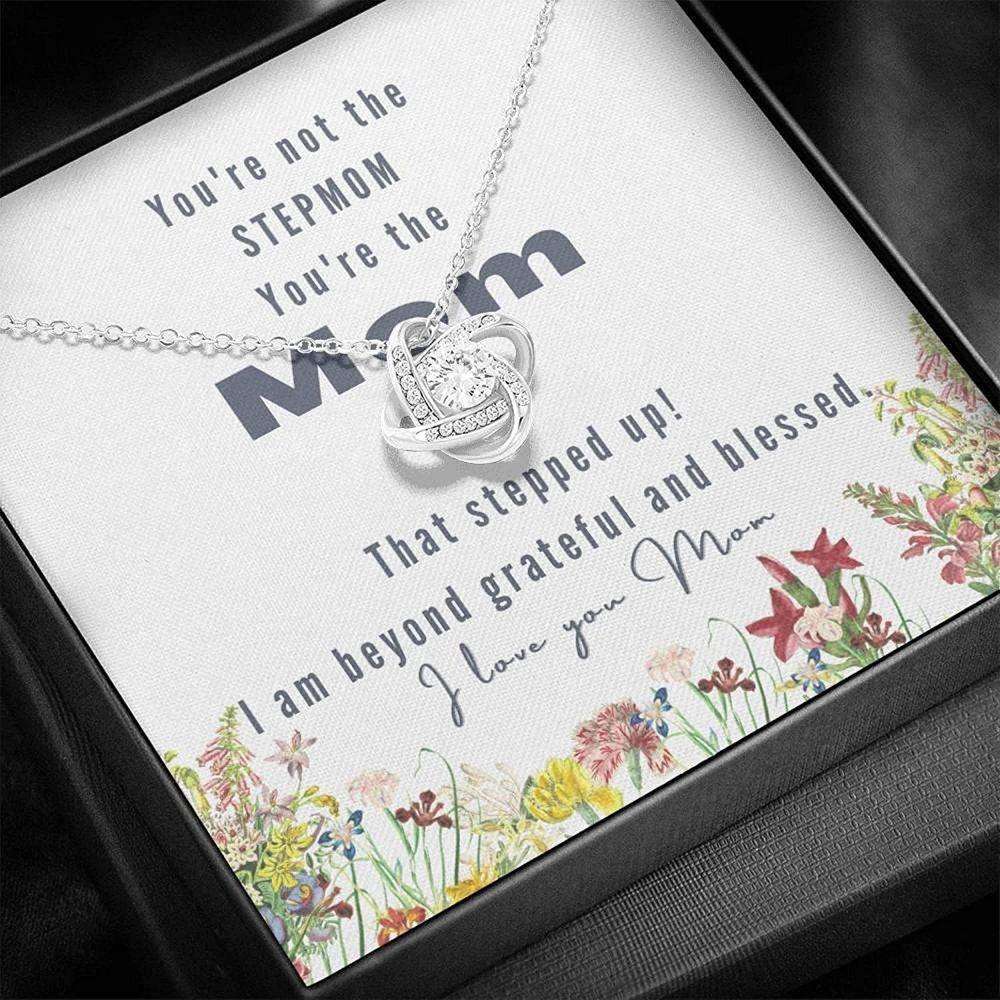 Stepmom Necklace, Stepmom Gift Mother’S Day Necklace, Bonus Mom, Unbiological Mom, Stepmother, Foster Mom Gifts for Mother (Mom) Rakva