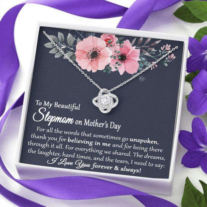 Stepmom Necklace, Stepmom Gift Mothers Day, Mothers Day Gift For Stepmom, Stepmom Gift On Card For Mother’S Day, Stepmother Necklace Gifts for Mother (Mom) Rakva