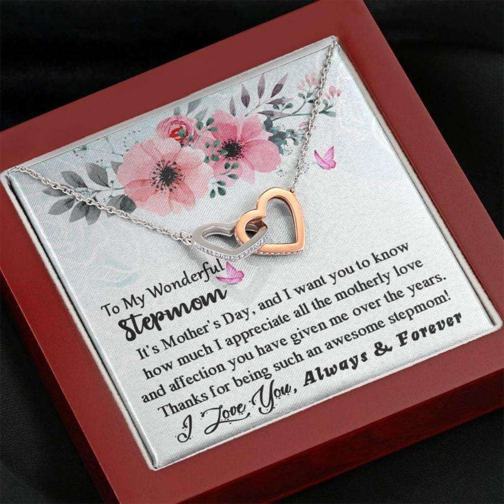 Stepmom Necklace, Stepmom Necklace Gifts, Thoughtful Gift For Bonus Mom From Step Daughter Step Son Gifts For Daughter Rakva
