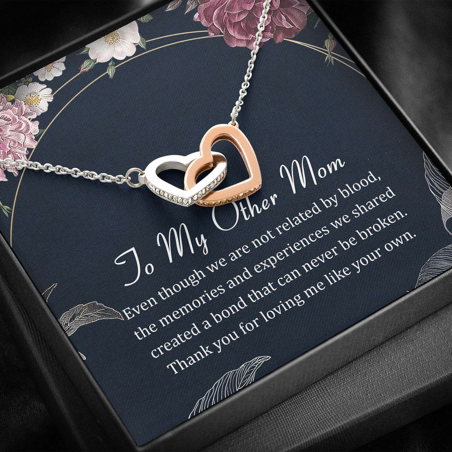 Stepmom Necklace, Stepmother Gift Other Mom Bonus Mom Gift Mothers Day Hearts Necklace Mother's Day Rakva