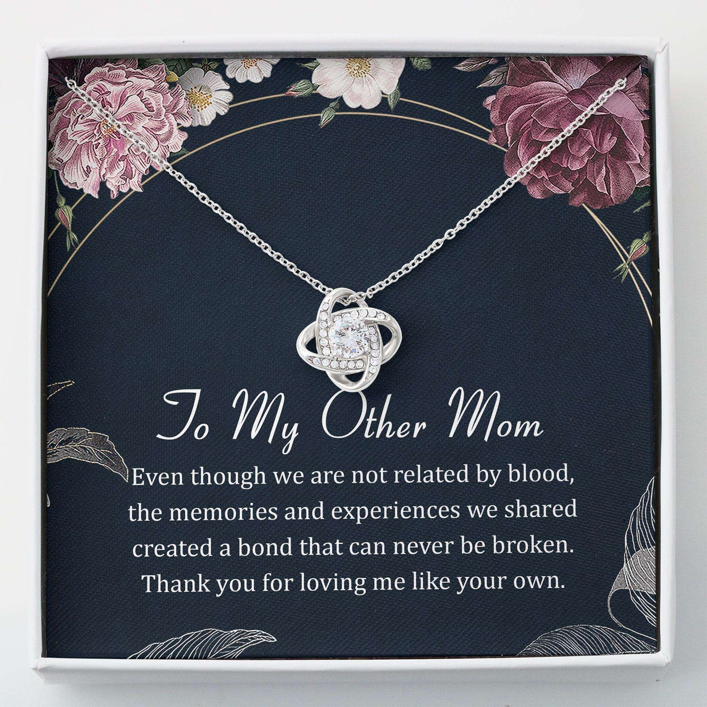 Stepmom Necklace, Stepmother Gift Other Mom Bonus Mom Gift Mothers Day Love Knot Necklace Mother's Day Rakva