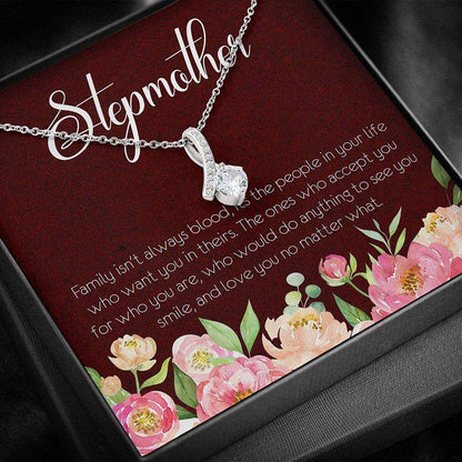 Stepmom Necklace, Stepmother Necklace “ Gifts Stepmom Necklace “ Alluring Beauty Necklace With Gift Box Gifts for Mother (Mom) Rakva