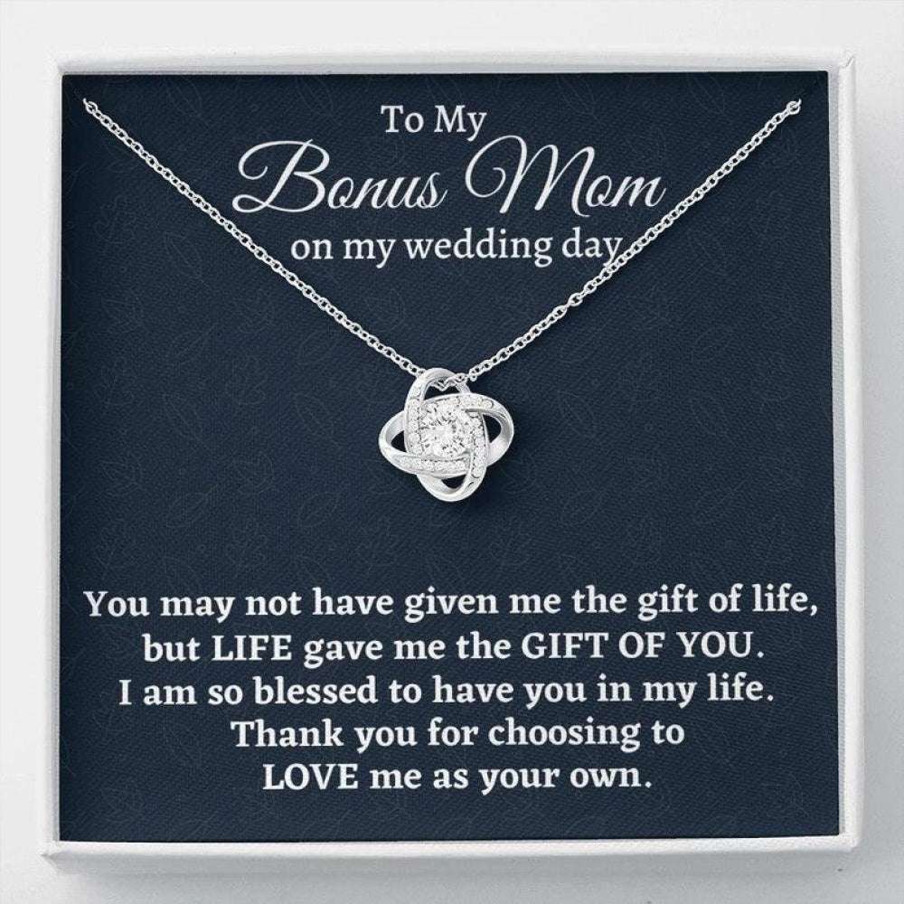 Stepmom Necklace, Stepmother Wedding Gift From Bride, Necklace, Bonus Mom Gift, To Stepmom Of The Bride Wedding Gift Gifts for Mother (Mom) Rakva