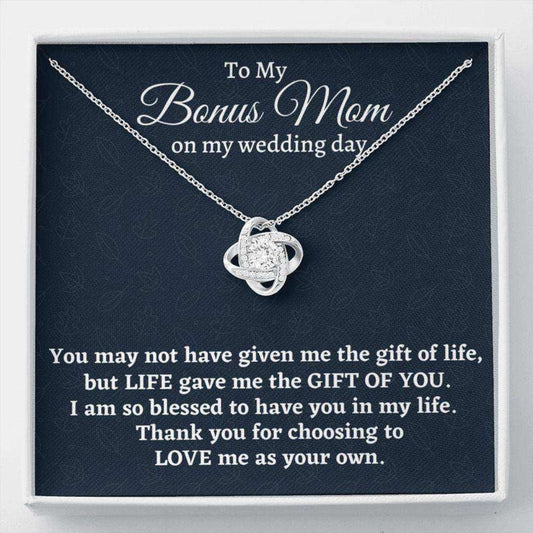 Stepmom Necklace, Stepmother Wedding Gift From Bride, Necklace, Bonus Mom Gift, To Stepmom Of The Bride Wedding Gift Gifts for Mother (Mom) Rakva