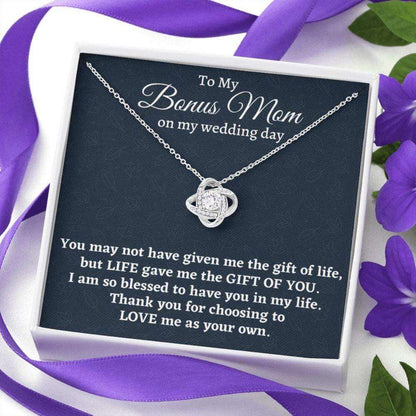 Stepmom Necklace, Stepmother Wedding Gift From Bride, Necklace, Bonus Mom Gift, To Stepmom Of The Bride Wedding Gift Gifts for Mother (Mom) Rakva