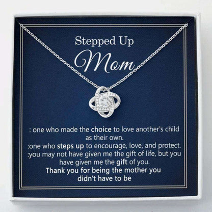 Stepmom Necklace, Stepped Up Mom, Bonus Mom Gift, Step Mom Necklace, Step Mom Birthday Necklace, Bonus Mom Necklace Gifts for Mother (Mom) Rakva