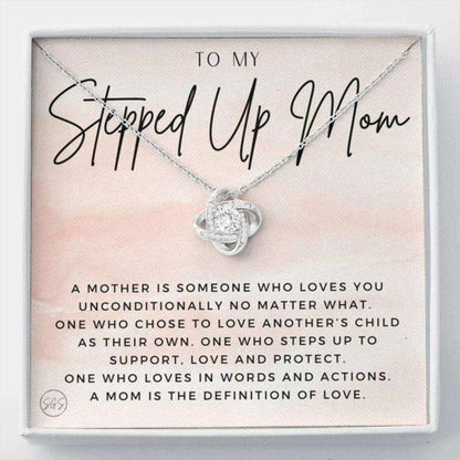 Stepmom Necklace, Stepped Up Mom, Gift For Stepmom, Bonus Mom, Foster, Adopted Mother, Grandma, Second Mama, From Step Daughter Son Gifts For Daughter Rakva