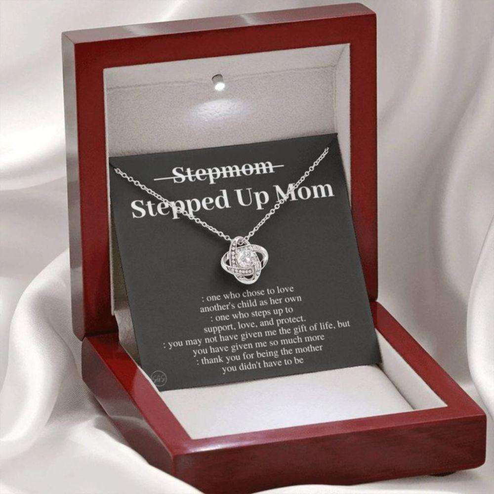 Stepmom Necklace, Stepped Up Mom, Gift For Stepmom, Bonus Mom Necklace, Stepmother, Second Mama, From Step Daughter, Step Son Gifts For Daughter Rakva