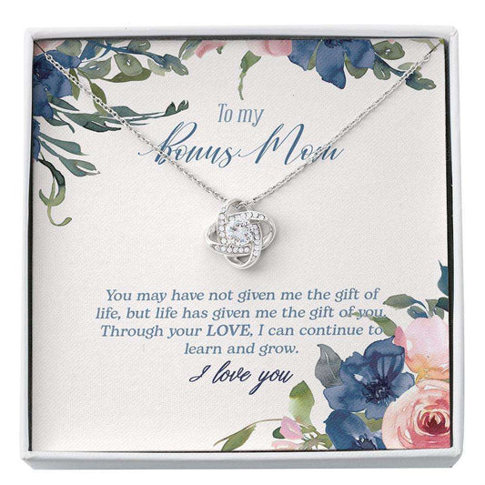 Stepmom Necklace, To My Bonus Mom Necklace, The Gift Of You, Bonus Mom Gift, Bonus Mom Necklace, Stepmom Gift From Bride Custom Necklace Gifts for Mother (Mom) Rakva